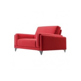 Sillón Link Suede - Rojo