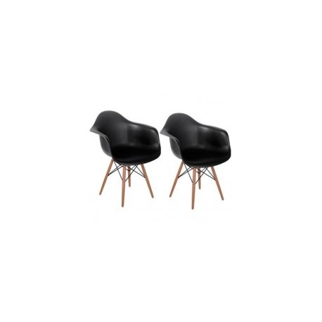 Set 2 Sillón Keiä Eames Negros