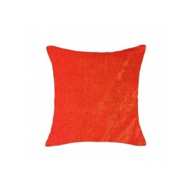 Cojín Liso Pet Chenille 50X50Cm Naranja