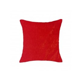 Cojín Liso Pet Chenille 50X50Cm Rojo