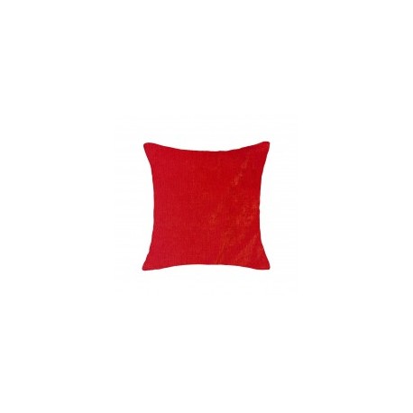 Cojín Liso Pet Chenille 50X50Cm Rojo