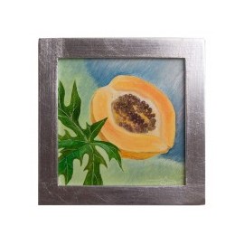 Cuadro Artesanal de Fruta Papaya