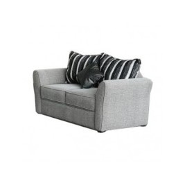 Love Seat Molderno Zebra Fabou Muebles - Gris