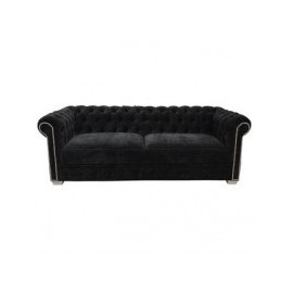 Sofa Capitonado Olimpo Fabou Muebles - Negro