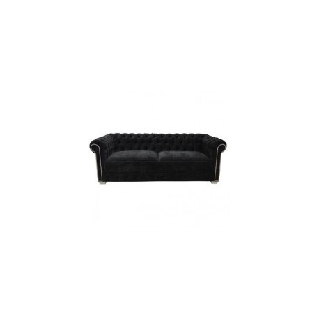 Sofa Capitonado Olimpo Fabou Muebles - Negro