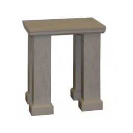 Mesa Lateral Layna Fabou Muebles - Beige