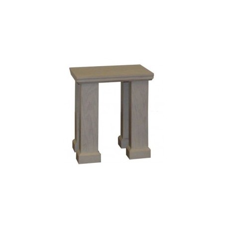 Mesa Lateral Layna Fabou Muebles - Beige