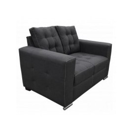 Love Seat Moderno Aretha Fabou Muebles Gris