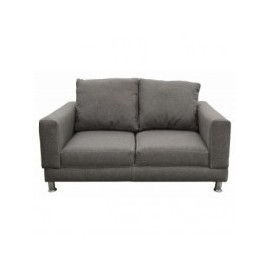 Love Seat Moderno Creed Fabou Muebles - Gris