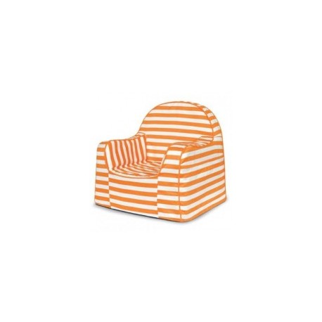 PKFFLROS Sillon de rayas-Naranja