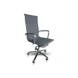 Sillón Directivo en Curpiel Gris Mod. A05