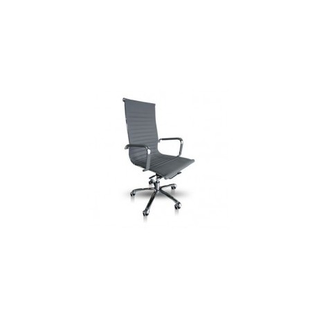 Sillón Directivo en Curpiel Gris Mod. A05