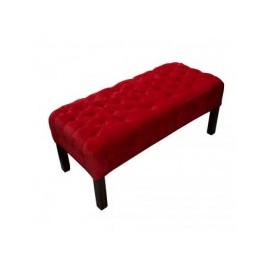 Banca Acantha Capitonada Fabou Muebles - Rojo