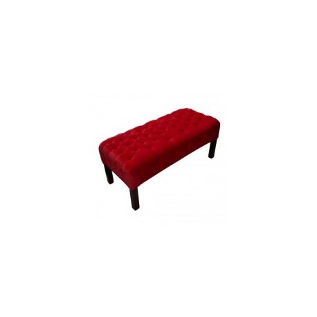 Banca Acantha Capitonada Fabou Muebles - Rojo