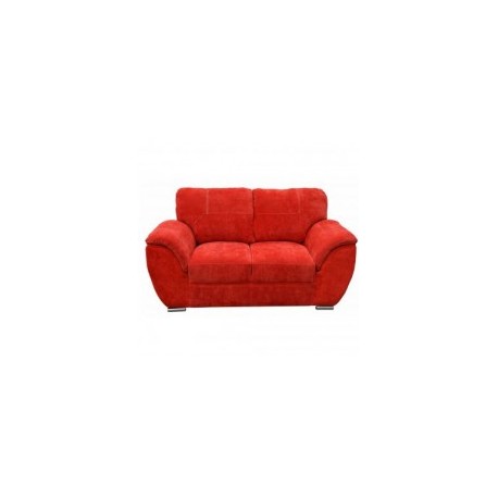 Love Seat Moderno Pekin Fabou Muebles - Rojo